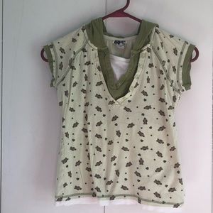 💚 5 for $15! 💚 Girls Green Short Sleeve Owl Top